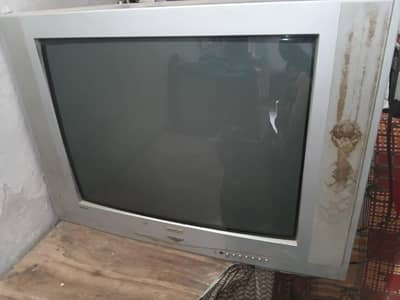 Old School Silver CRT TV for Sale – Good for Basic Viewing