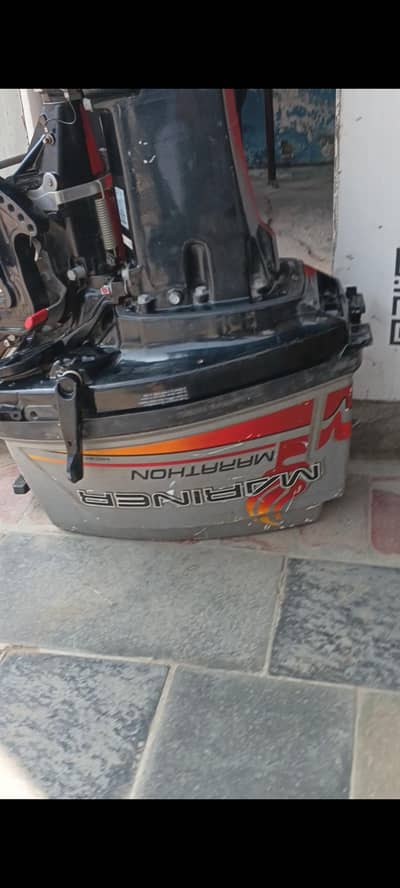 PVC boat with 25 HP engine