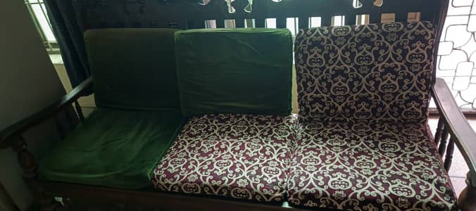 Solid wooden sofa