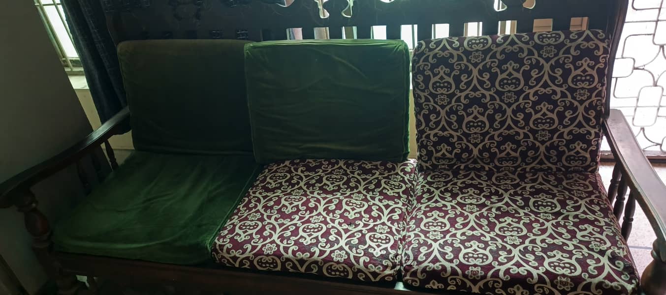 Solid wooden sofa 0