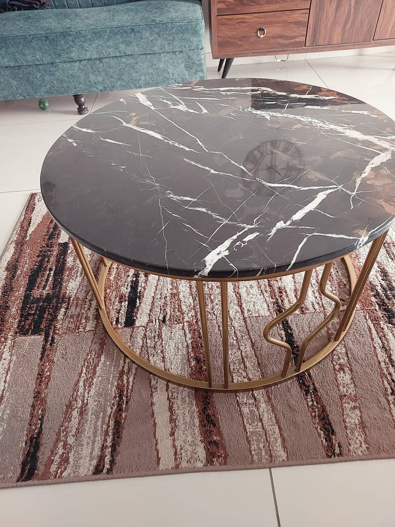 centre table with marble top 1