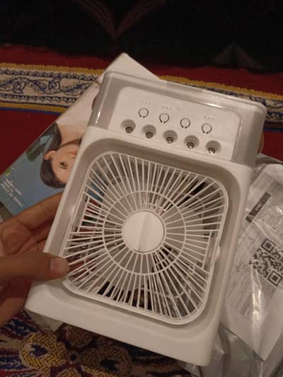 Portable Mini Rechargeable Fan / Cooler – Good Condition