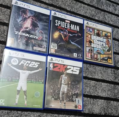 2K25/ TEKKEN 8/FC 25/ GTA 5