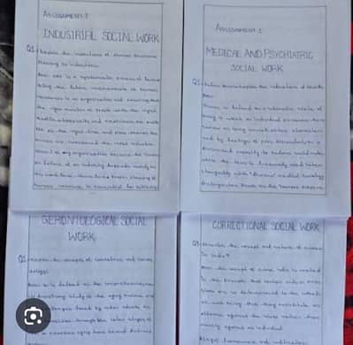 Handwriting Assignment Work Available For Student Teacher Housewife