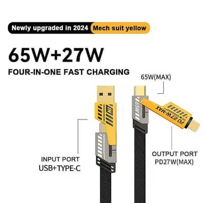 4-in-1 Multi Charging Cable – Universal Fast Charging Data Sync Cable