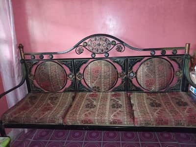 iron 5 seater sofa set
