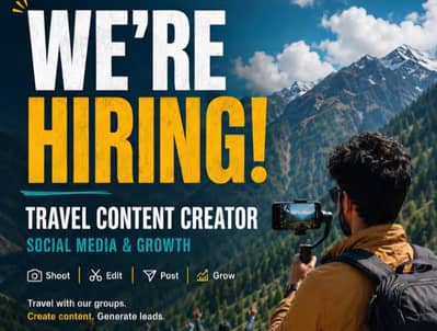 LOOKING FOR A TRAVEL CONTENT EDITOR & CREATOR PARTNER