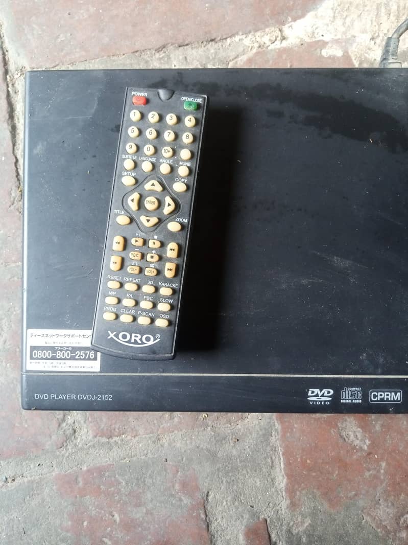 DVD with remote 3