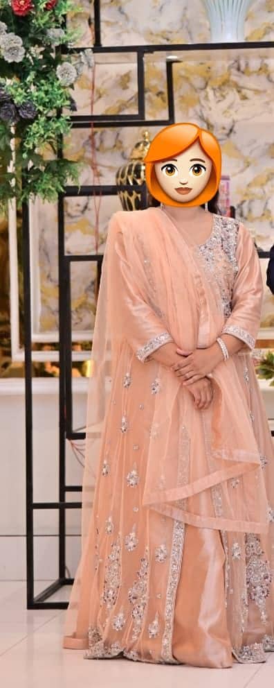 Elegant Mohsinsons Formal Peach Maxi - Like New