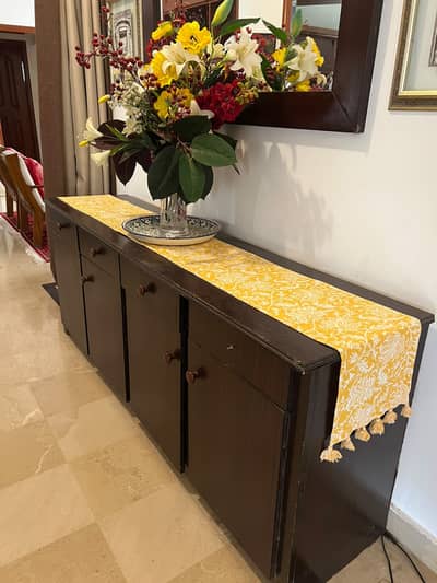 Console and shelves for sale