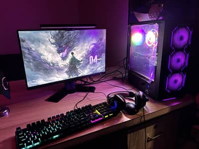 Gaming Pc | RYZEN 5 2600 | PC + LCD + Bar light | RX 580 8GB