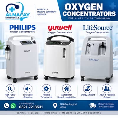 Oxygen Concentrators 5Ltrs and 10 Ltrs Refurbished and New Available
