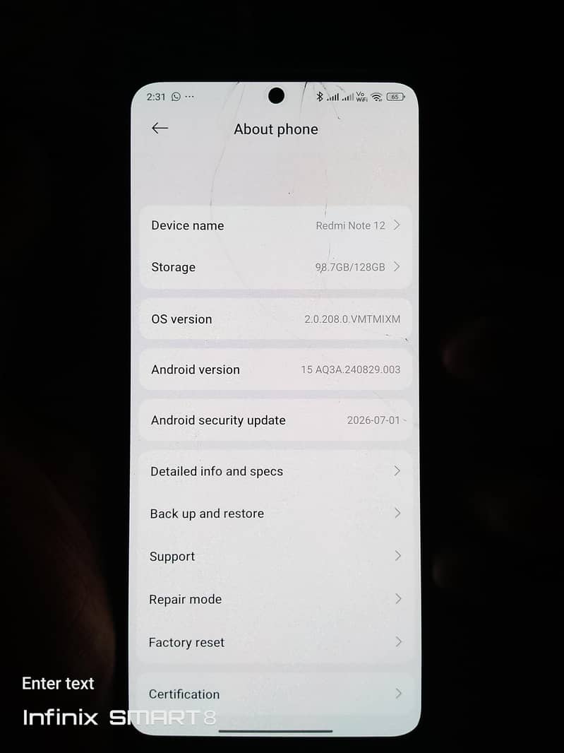 Xiaomi Redmi note 12 0