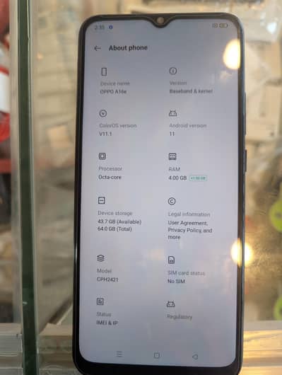 OPPO A16e