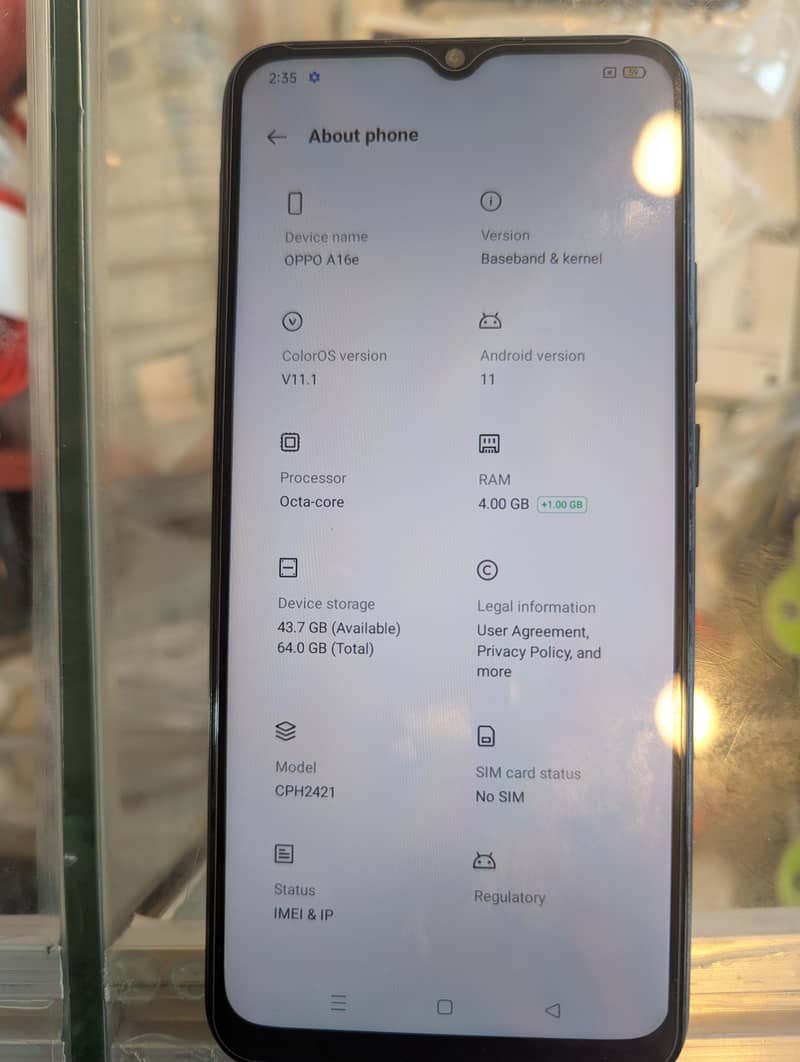 OPPO A16e 0
