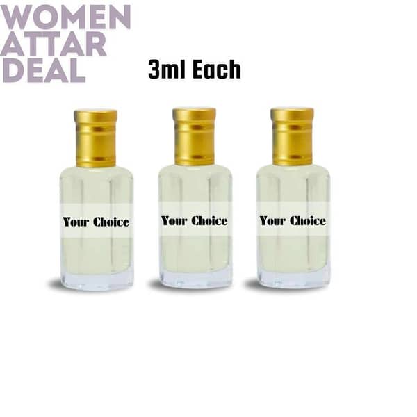 Perfumyst - Women’s Attars Pack of 3 - 3 ML Each - Choose Your Favorite