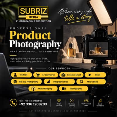 E-commerce Product Photography & Social Media Management