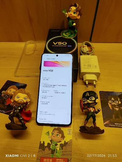 vivo v 50 12 GB RAM 256 GB memory 0320/1576/078