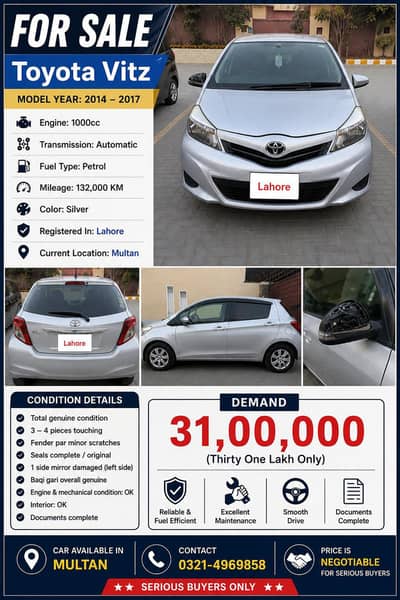 Toyota Vitz 2017