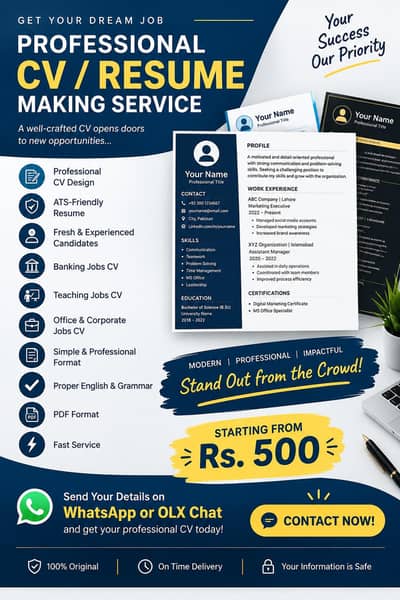 Professional CV / Resume Making Service | ATS Friendly CV