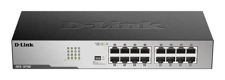 D-Link 16-Port Gigabit Unmanaged Switch - DGS-1016C used available