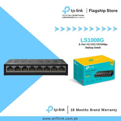 TP-Link LS1008 8-Port 10/100Mbps Desktop Network Switch used