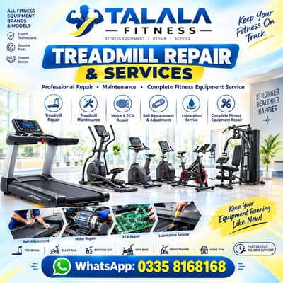 Treadmill repairing and services all fitness equipments karachi