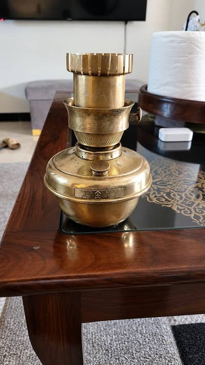 Vintage Austrian Brass Oil Lamp – S. B. G. L. D. – Made in Austria  -