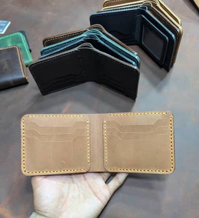 Handmade Genuine Leather Bifold Wallet – Minimalist Men’s Wallet