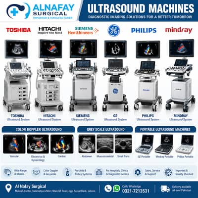 Ultrasound Machines Color Doppler and Greyscale both options available