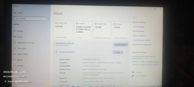 HP pro book 640 G3. (i5 7th gen)