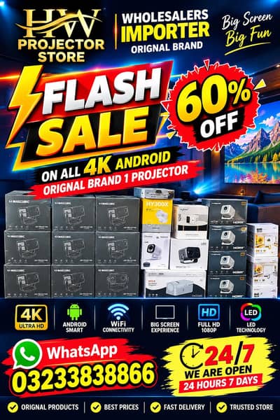 4k Hd projector | ANDROID Projector | Mini Projector | smart projector