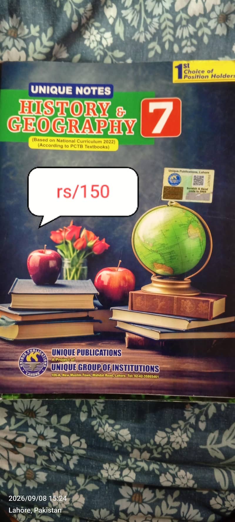 UNIQUE note book 7th class 9