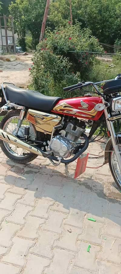 red honda 125 gold edition