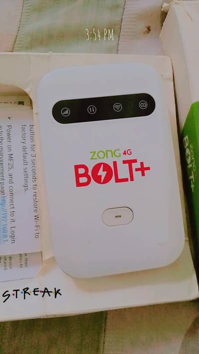 zong 4g Mifi device working condition