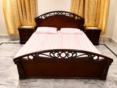 Bedroom Furniture Set (bed, 2 side tables, dressing table) for sale