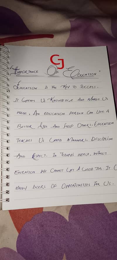 Neat Hand writing work available English + Urdu
