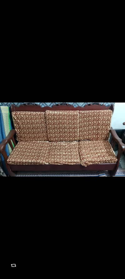 wood sofa