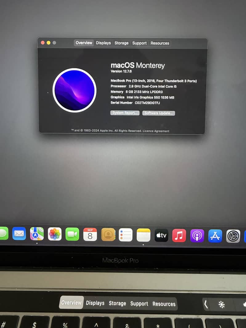 Macbook Pro 2016 Touchbar 0