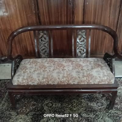 Sheesham wood Three Seater sofa like new. 03032272333