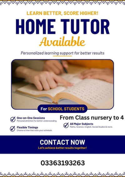 home tutor available