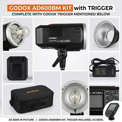Godox AD600BM Complete Studio Flash Kit – Full Set