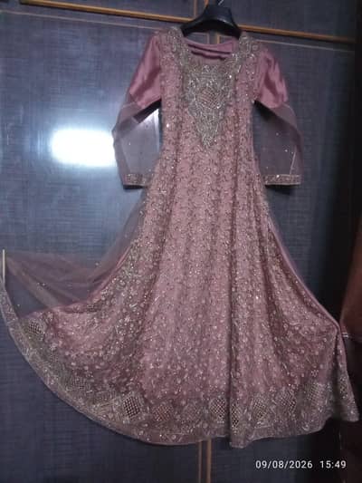Heavy embroidery bridal maxi medium size