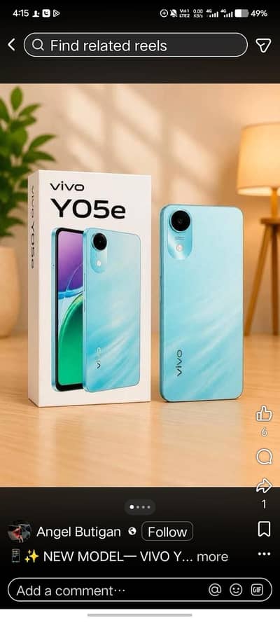 vivo y05e for sale for helping couse