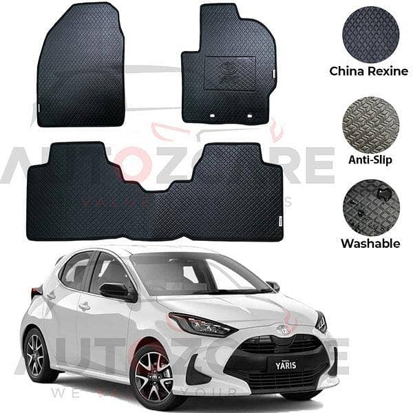 Toyota Yaris Hatchback China Rexine Floor Mat 3PCS - Model 2019-2025