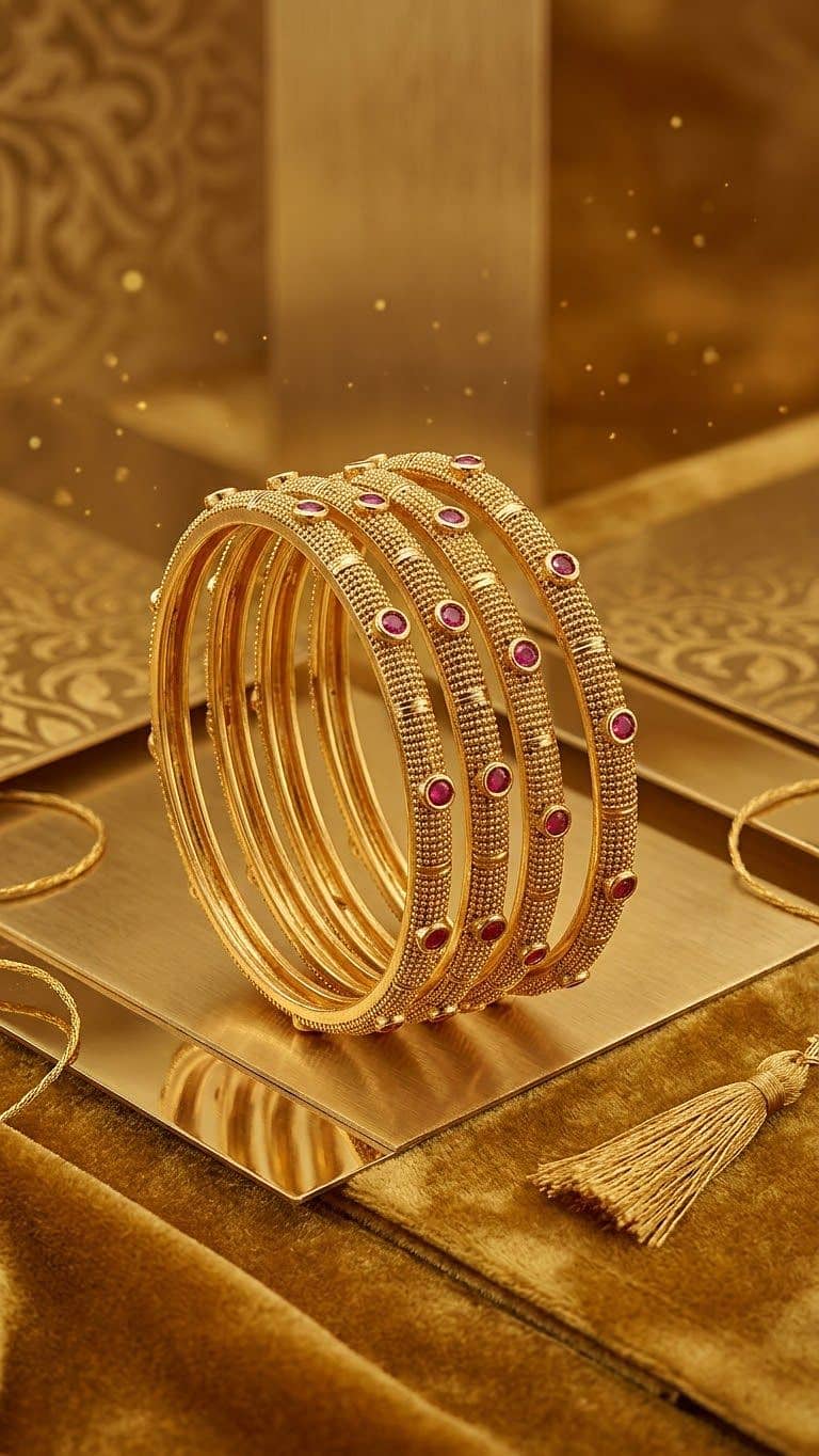 Bangle gold plated 19
