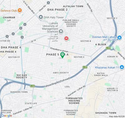 Premium 1 Kanal Residential Plot for Sale in DHA Phase 5 E Block Lahore