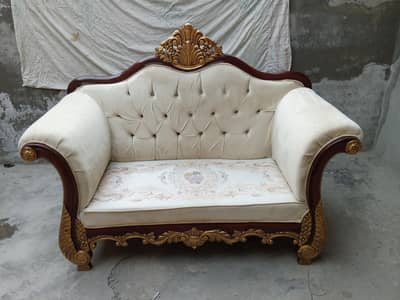 6 seater King size pure wood chinoti design sofa set