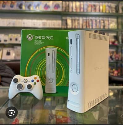 Xbox 360 with 320 GB hard 1 wireless or 2 wired box packed controllers