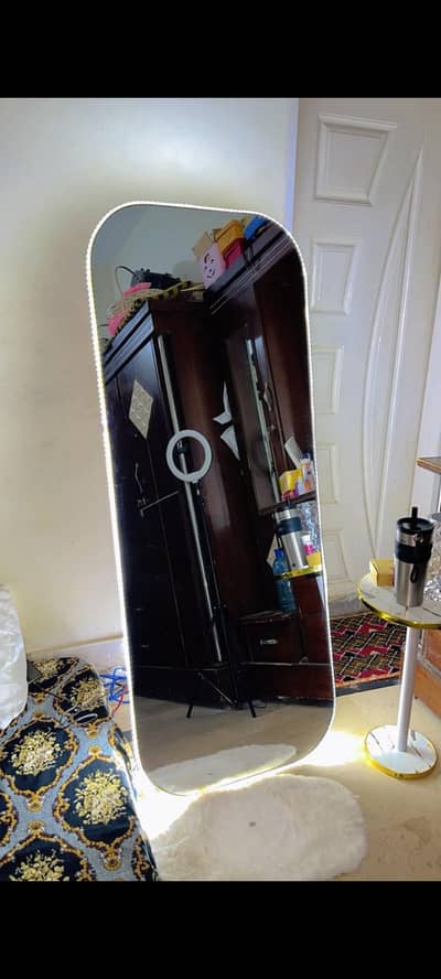 Stand Floor Mirror with strip lights